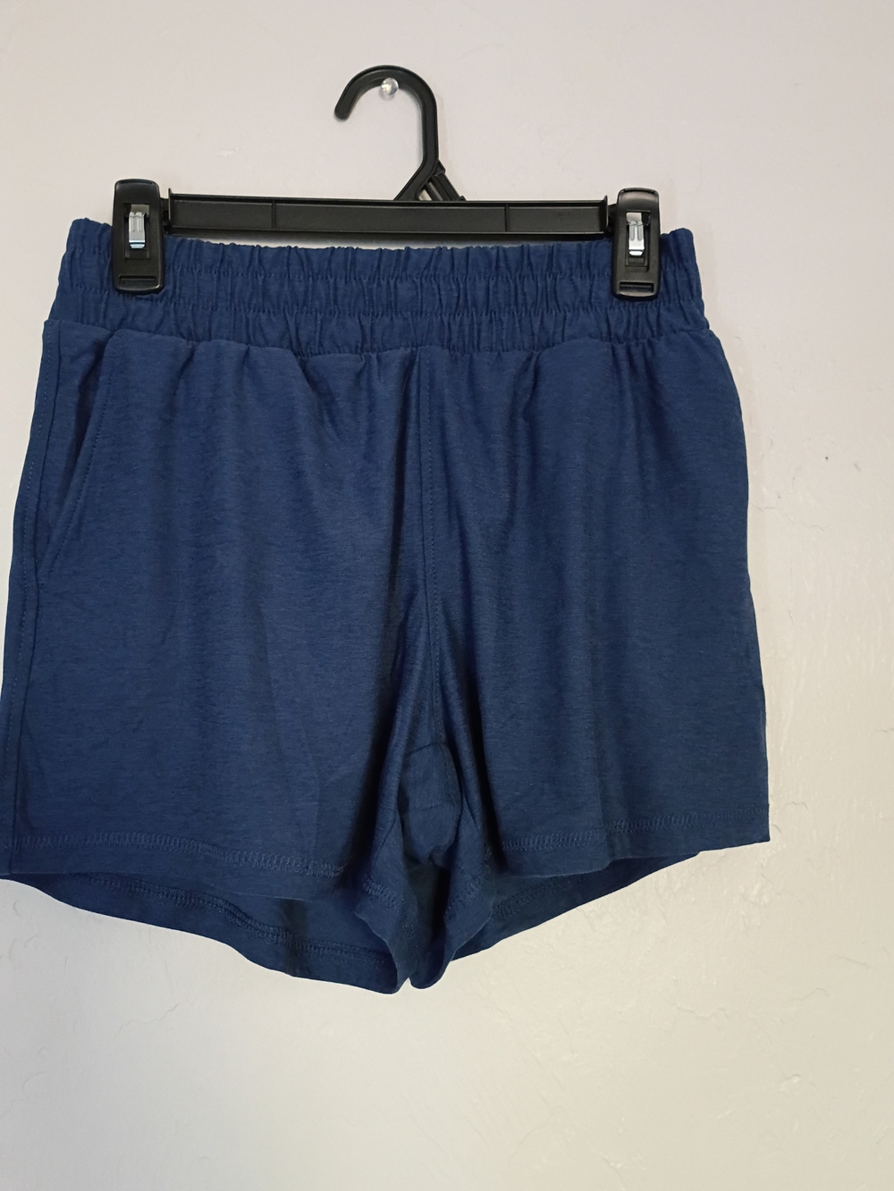 Athletic Works Women's Dark Blue Elastic-Waist Athletic Shorts